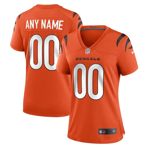 Cincinnati Bengals Nike Women's Alternate Game Custom Jersey - Orange
