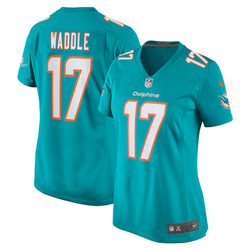 Jaylen Waddle Miami Dolphins Nike Women's Game Player Jersey - Aqua