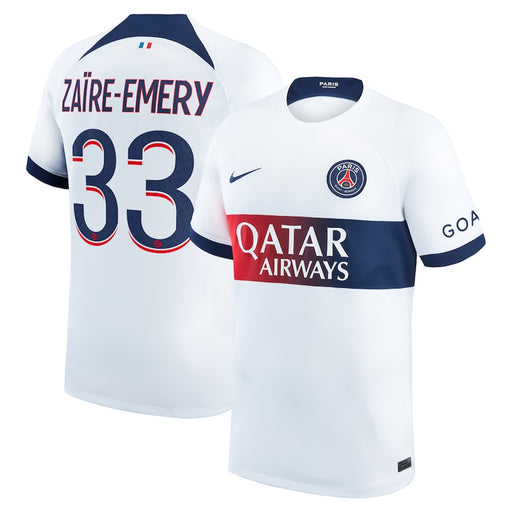 Warren Zaïre-Emery PSG Nike 2023/24 Away Jersey