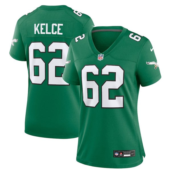 Jason Kelce Philadelphia Eagles Nike Women's Game Jersey - Kelly Green