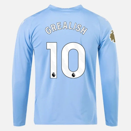 Jack Grealish Manchester City Puma 2023/24 Long Sleeves Home Jersey