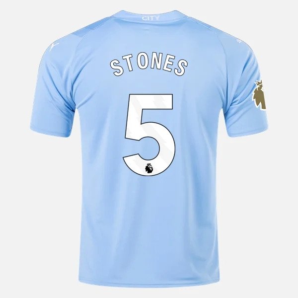 John Stones Manchester City Puma 2023/24 Home Jersey