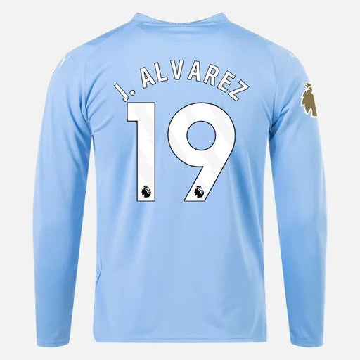 Julián Álvarez Manchester City Puma 2023/24 Long Sleeves Home Jersey