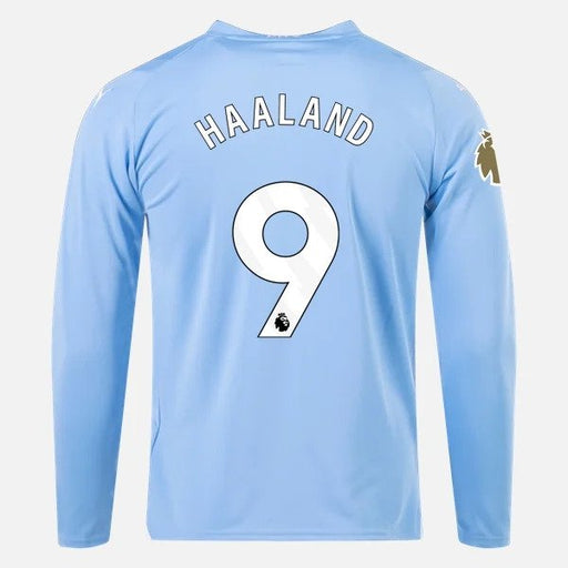 Erling Haaland Manchester City Puma 2023/24 Long Sleeves Home Jersey