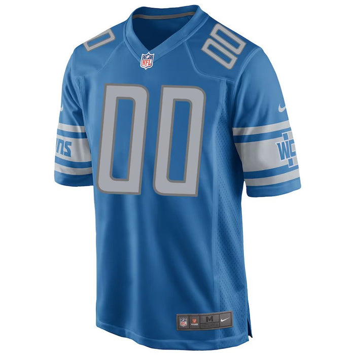 Detroit Lions Nike Custom Game Jersey- Blue