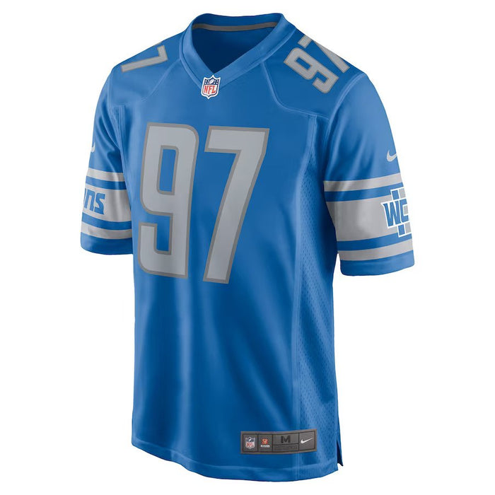 Aidan Hutchinson Detroit Lions Nike Blue Game Jersey