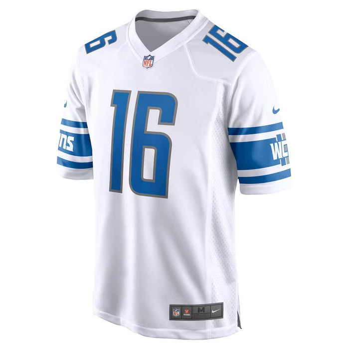 Jared Goff Detroit Lions Nike White Game Jersey