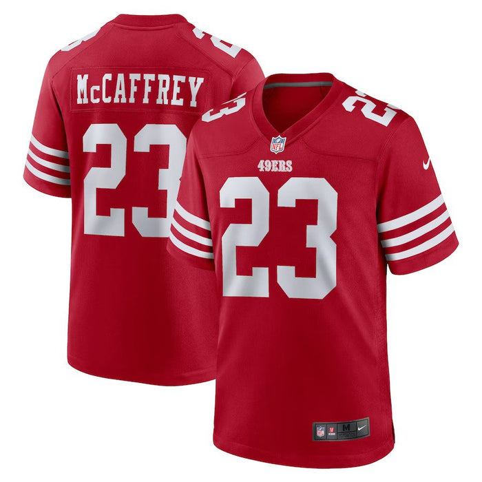 Christian McCaffrey San Francisco 49ers Nike Scarlet Game Jersey