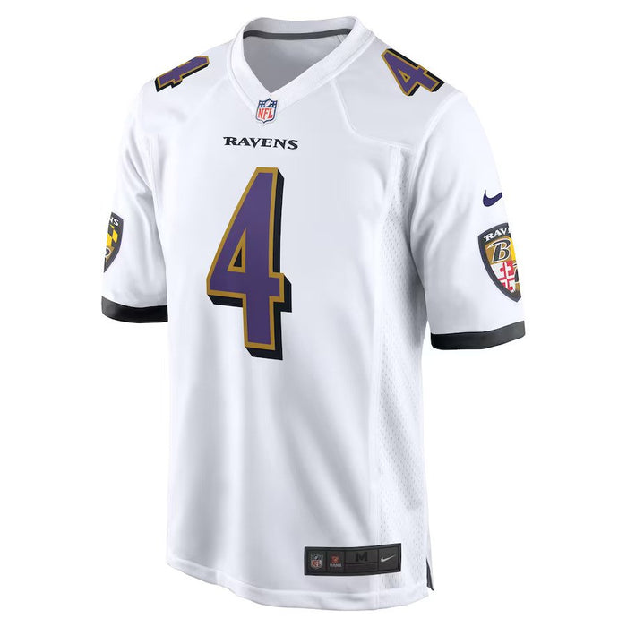 Zay Flowers Baltimore Ravens Nike Game Jersey - White