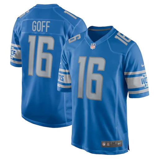 Jared Goff Detroit Lions Nike Blue Game Jersey