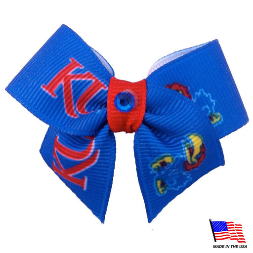 Kansas Jayhawks Pet Hair Bow