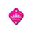 Princess Small Heart ID Tag