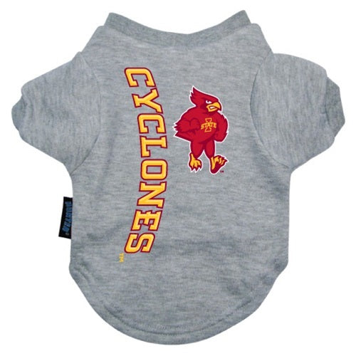 Iowa State Heather Grey Pet T-Shirt