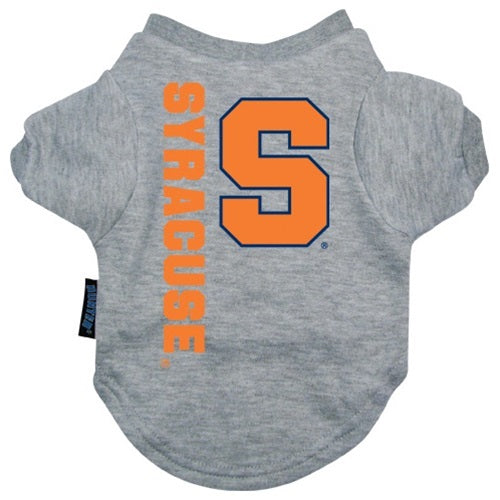Syracuse Orange Heather Grey Pet T-Shirt