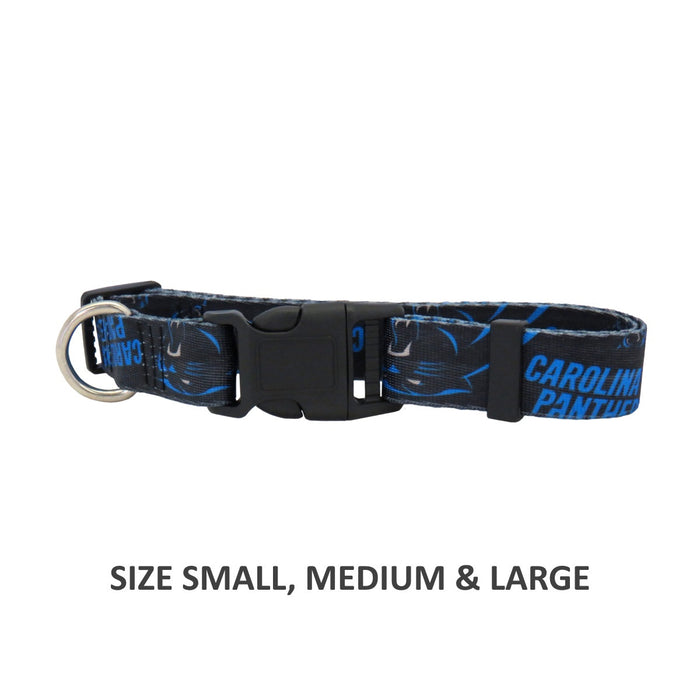 Carolina Panthers Pet Nylon Collar - Medium