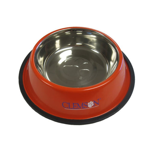 Clemson Tigers Stainless Steel Pet Bowl