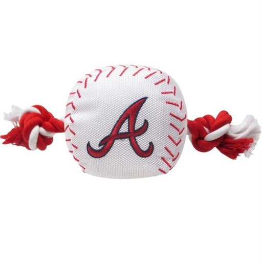 Atlanta Braves Nylon Baseball Rope Tug Toy