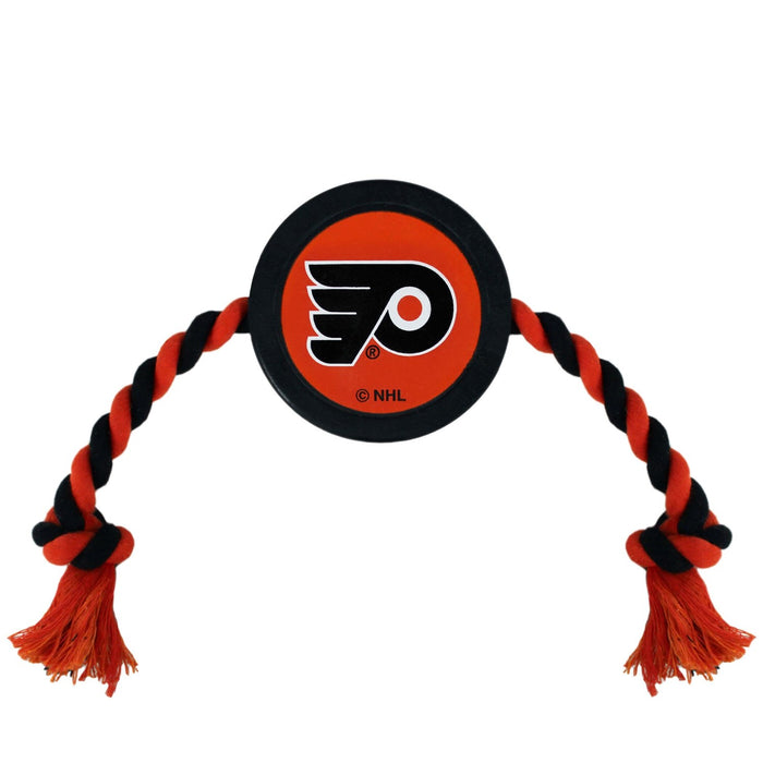 Philadelphia Flyers Pet Hockey Puck Rope Toy