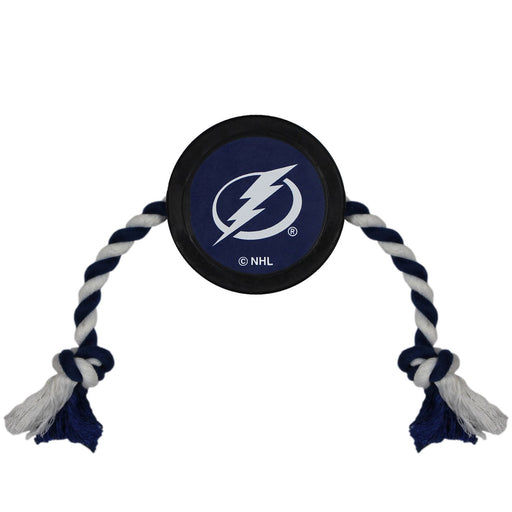 Tampa Bay Lightning Pet Hockey Puck Rope Toy