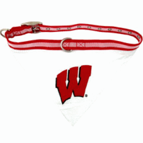 Wisconsin Badgers Dog Collar Bandana