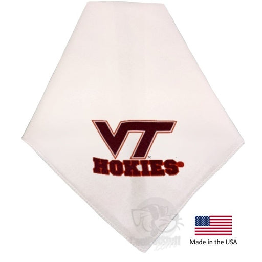 Virginia Tech Hokies White Pet Bandana