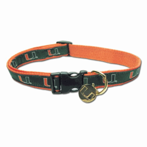 Miami Hurricanes Dog Collar Alternate Style