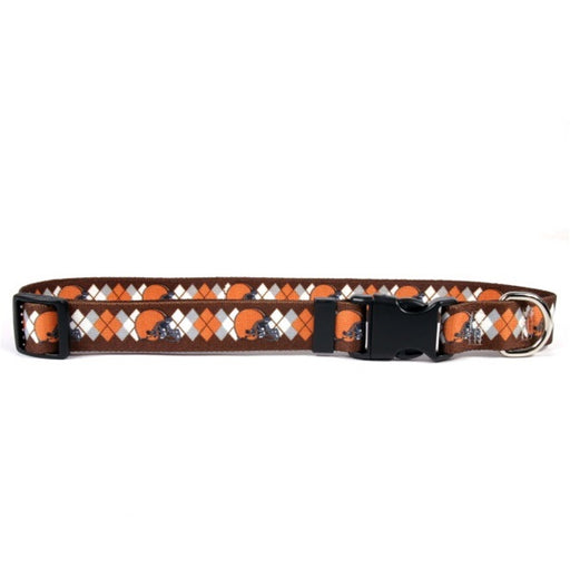 Cleveland Browns Argyle Nylon Collar