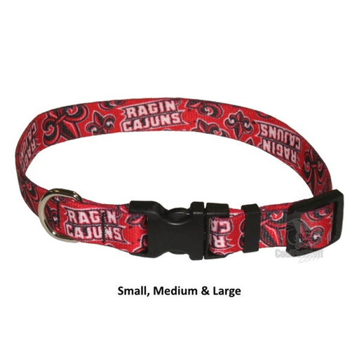 Louisiana Lafayette Ragin' Cajuns Nylon Collar