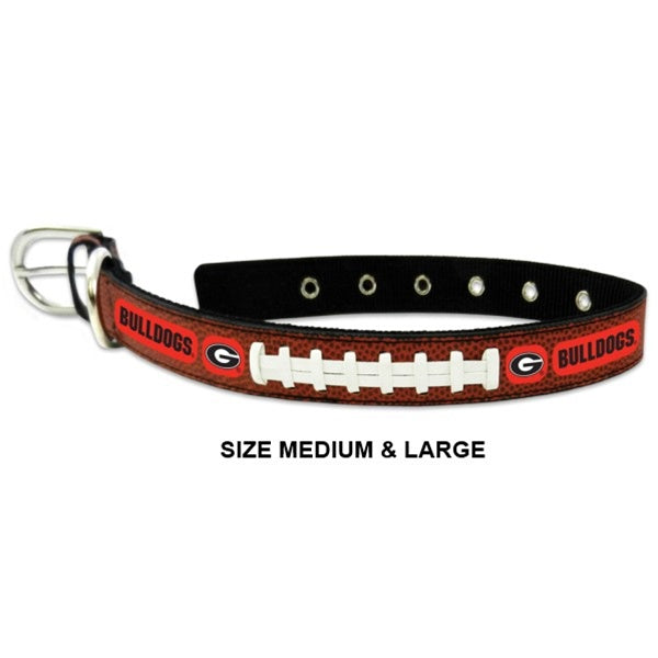 Georgia Bulldogs Classic Leather Football Collar