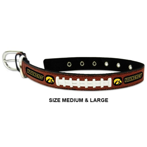 Iowa Hawkeyes Classic Leather Football Collar