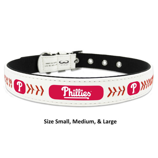 Philadelphia Phillies Classic Leather Baseball Collar