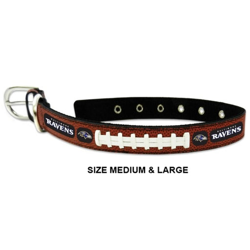 Baltimore Ravens Classic Leather Football Collar