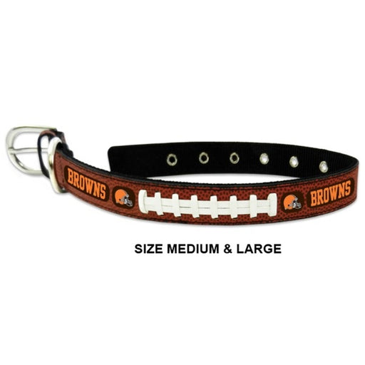 Cleveland Browns Classic Leather Football Collar