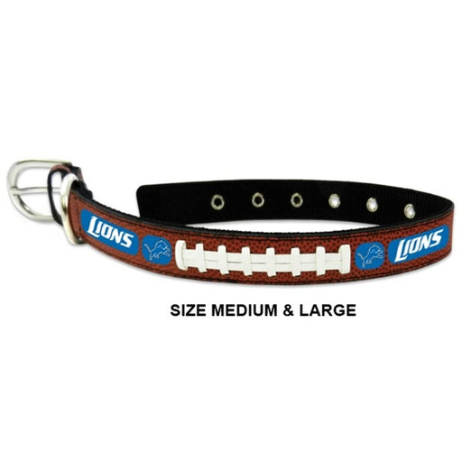 Detroit Lions Classic Leather Football Collar