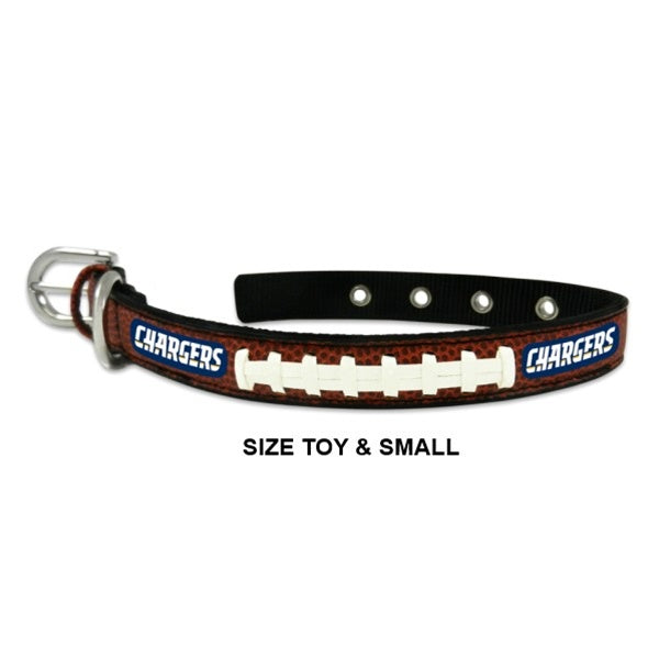 Los Angeles Chargers Classic Leather Football Collar