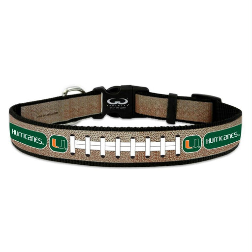 Miami Hurricanes Reflective Football Pet Collar