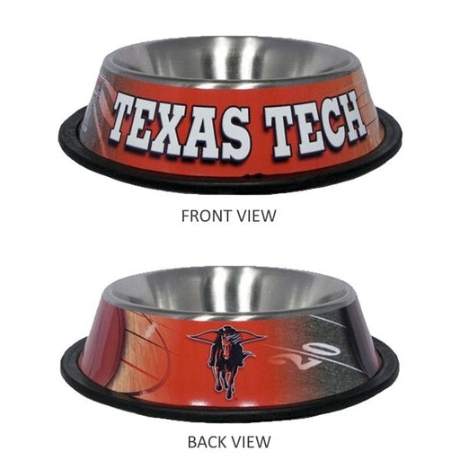 Texas Tech Stainless Steel Pet Bowl