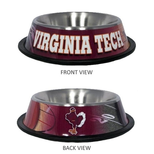 Virginia Tech Stainless Steel Pet Bowl