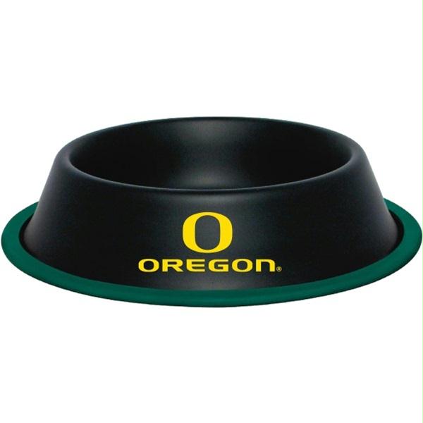 Oregon Ducks Gloss Black Pet Bowl