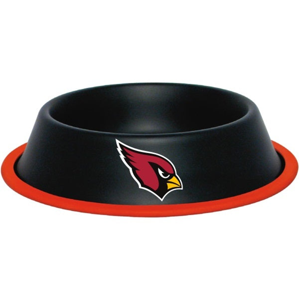Arizona Cardinals Gloss Black Pet Bowl