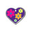 Flower Power Heart ID Tag