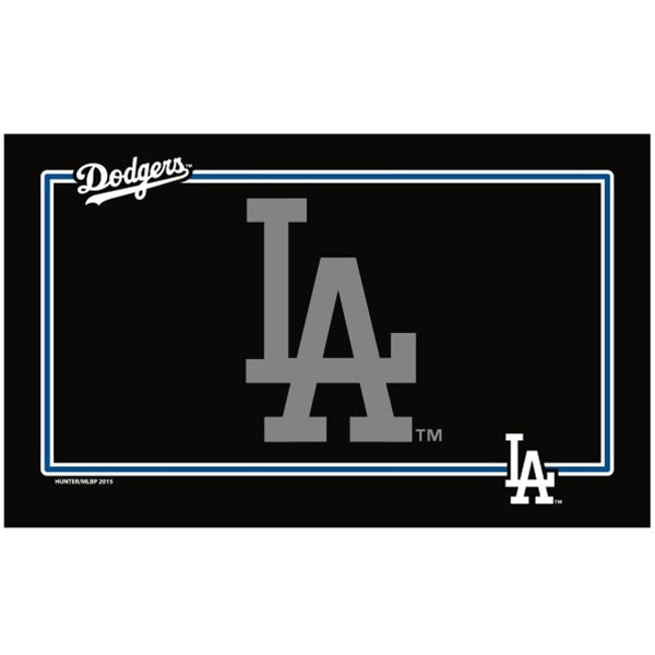 Los Angeles Dodgers Black Pet Bowl Mat