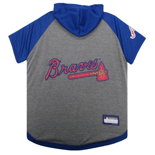 MLB Atlanta Braves Large Pet Hoodie T-Shirt