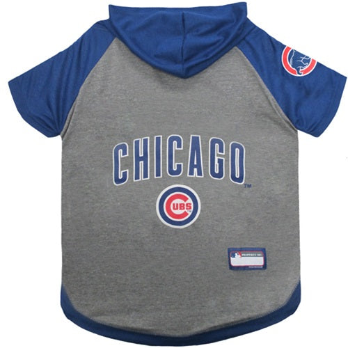 Chicago Cubs Hooded Crop Sweatshirt