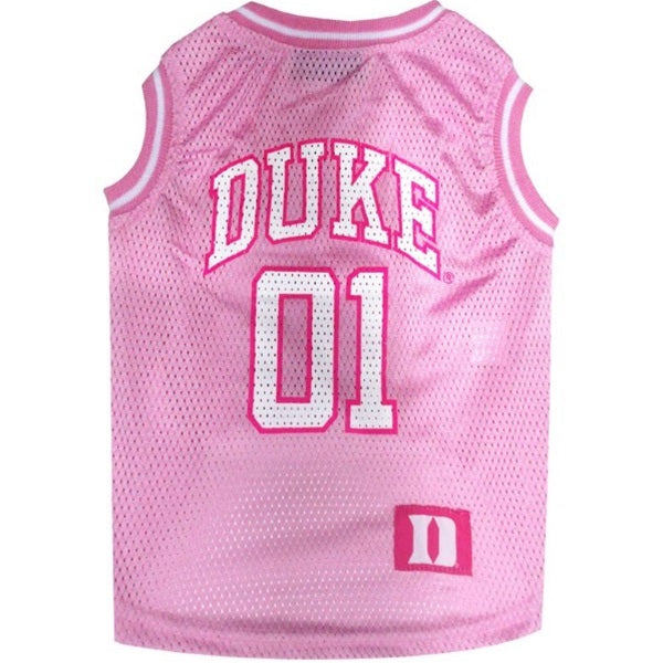 Duke Blue Devils Pet Pink Basketball Tank Jersey