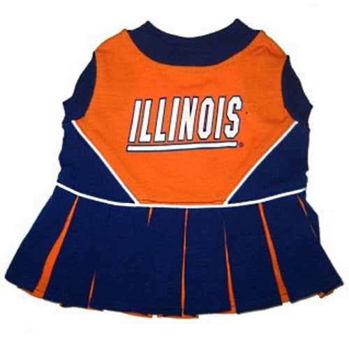 Illinois Fighting Illini Cheerleader Pet Dress