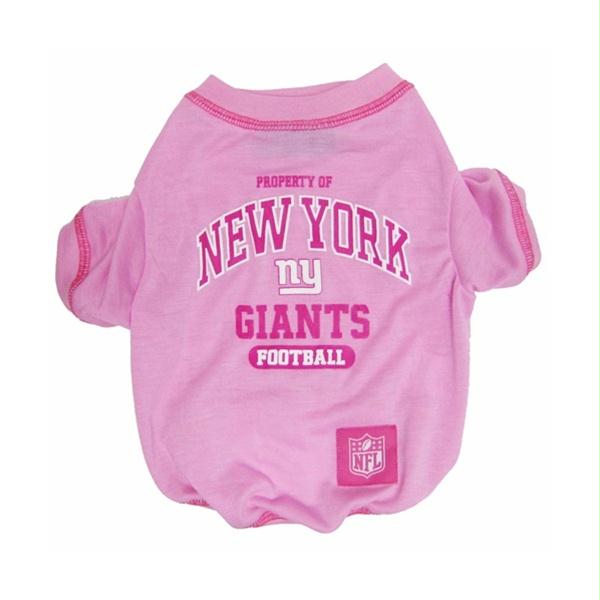 New York Giants Pink Dog T-Shirt