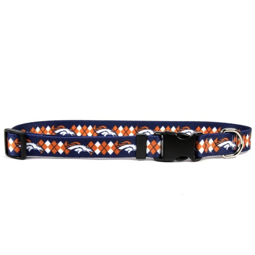 Denver Broncos Argyle Nylon Collar