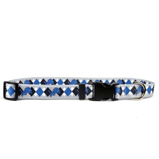 Detroit Lions Argyle Nylon Collar