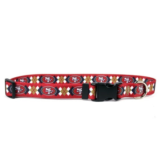 San Francisco 49ers Argyle Nylon Collar